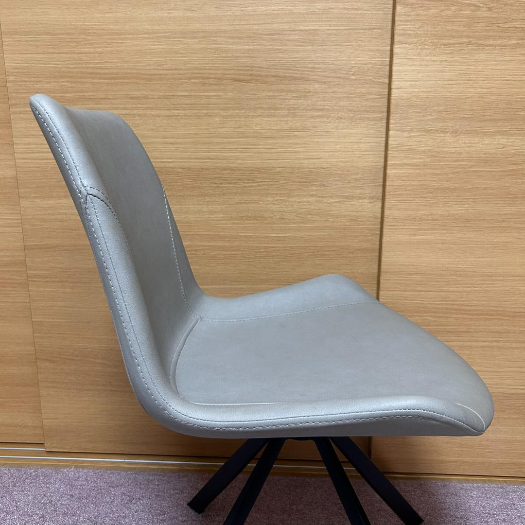 ①SongDream　VIOLA　ヴィオラ　PUレザー　回転式　ダイニングチェア