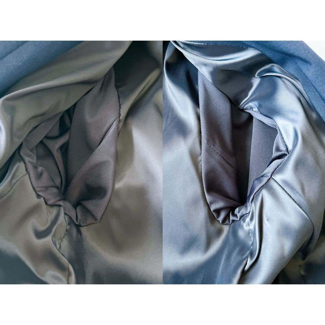 【極美品】クードシャンス 38 洗える スカートスーツ セットアップ ネイビー紺