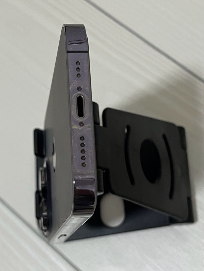 iPhone14pro 256gb SIMフリー パープル ケース付き 本体