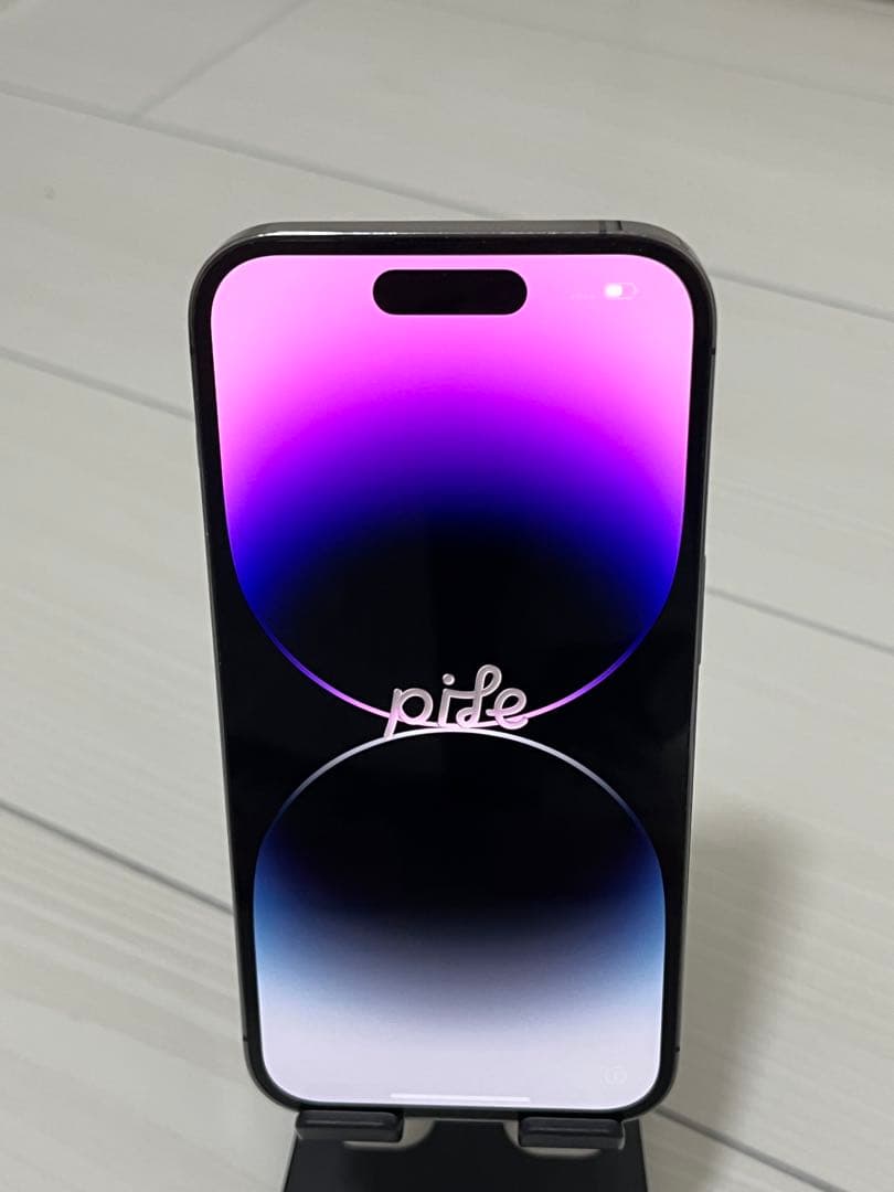 iPhone14pro 256gb SIMフリー パープル ケース付き 本体