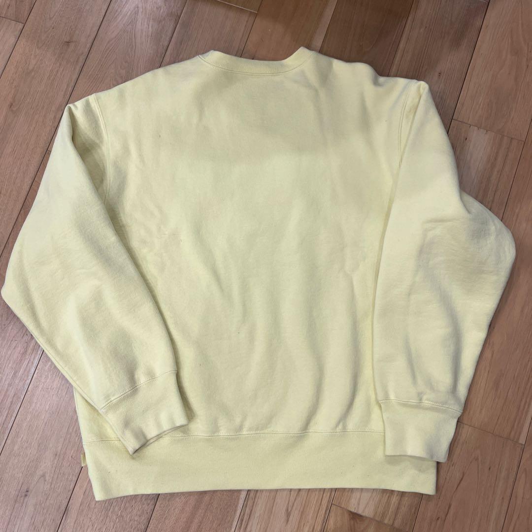 SUPREME ボックスロゴ スウェットクルーネック イエロー