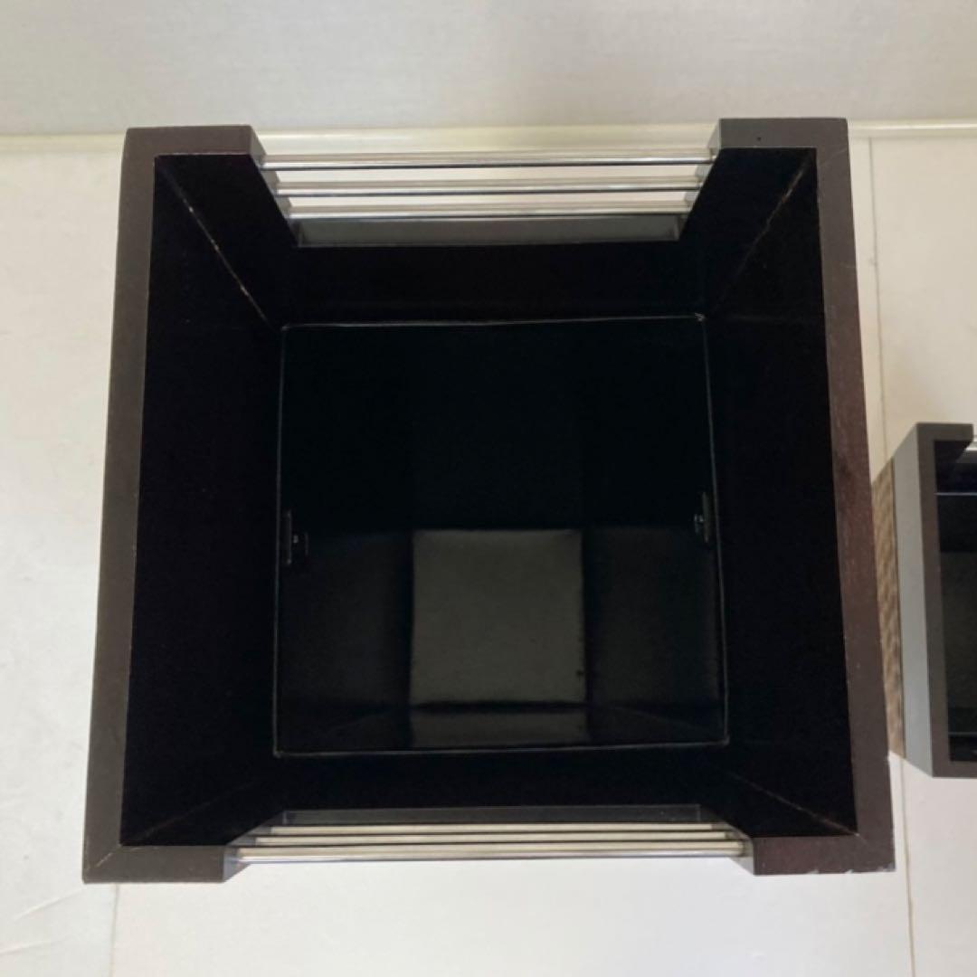 傘立て ゴミ箱 ダストボックス スタンド 2点 木製 アジアン バリ モダン