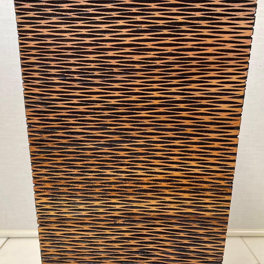 傘立て ゴミ箱 ダストボックス スタンド 2点 木製 アジアン バリ モダン