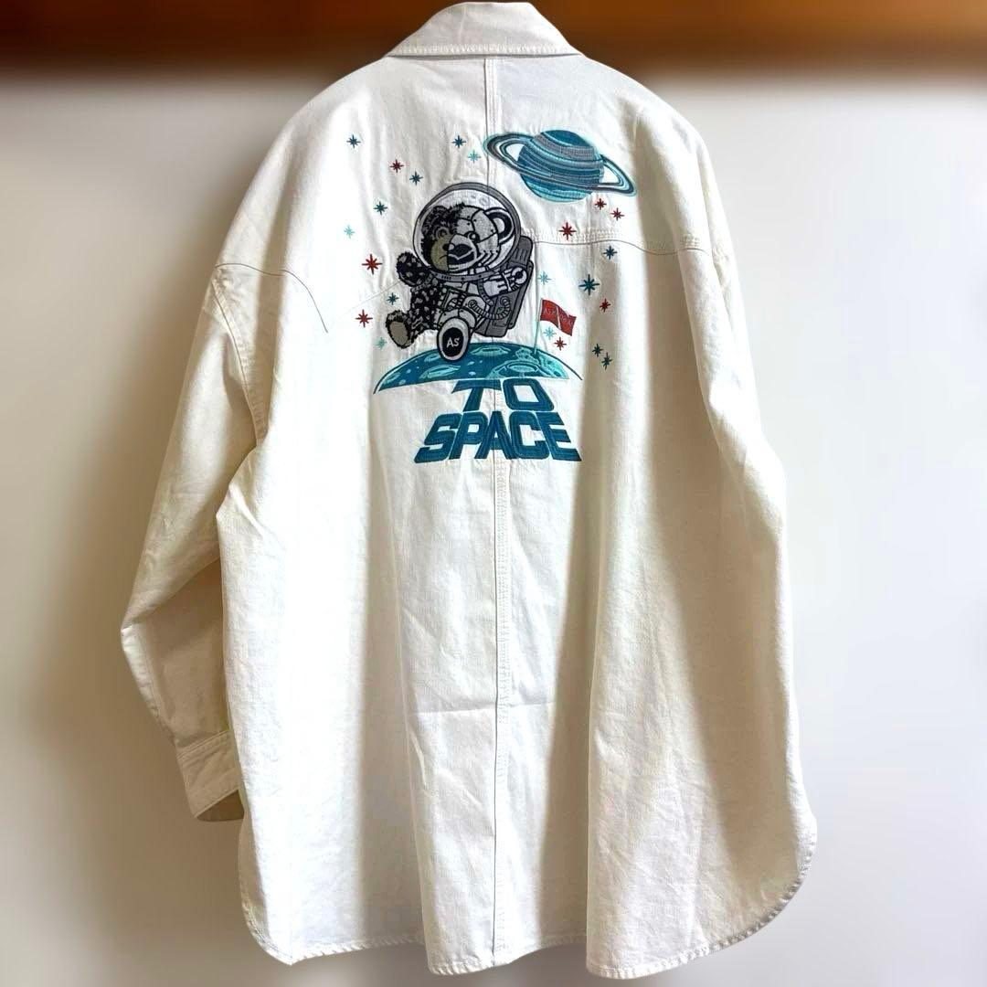 アズノウアズオオラカ サイズ3 宇宙ベアロイドデニムSH シャツ 羽織
