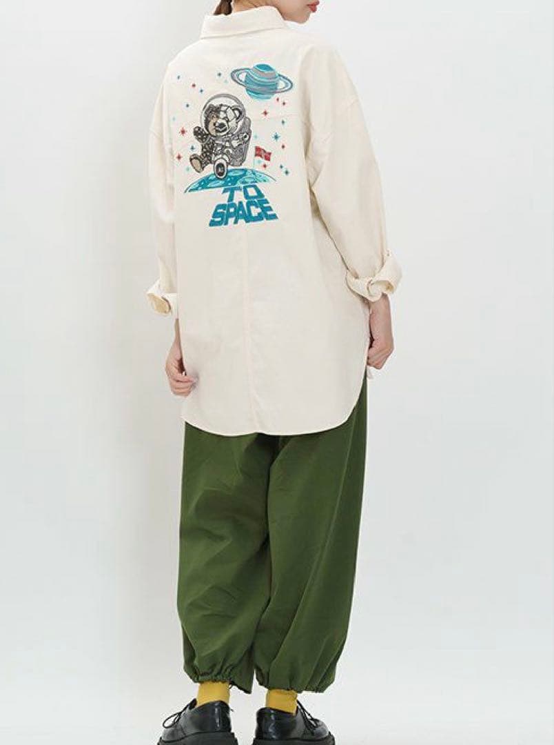 アズノウアズオオラカ サイズ3 宇宙ベアロイドデニムSH シャツ 羽織