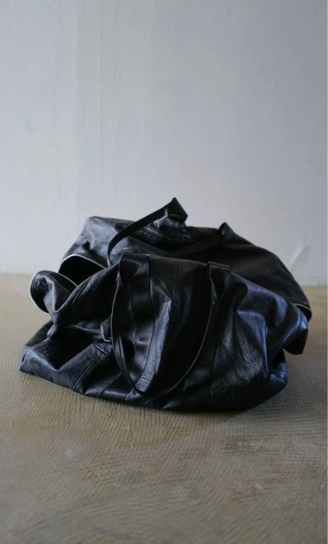 未使用 anytee オリジナル レザーボストン パラシュートバッグ