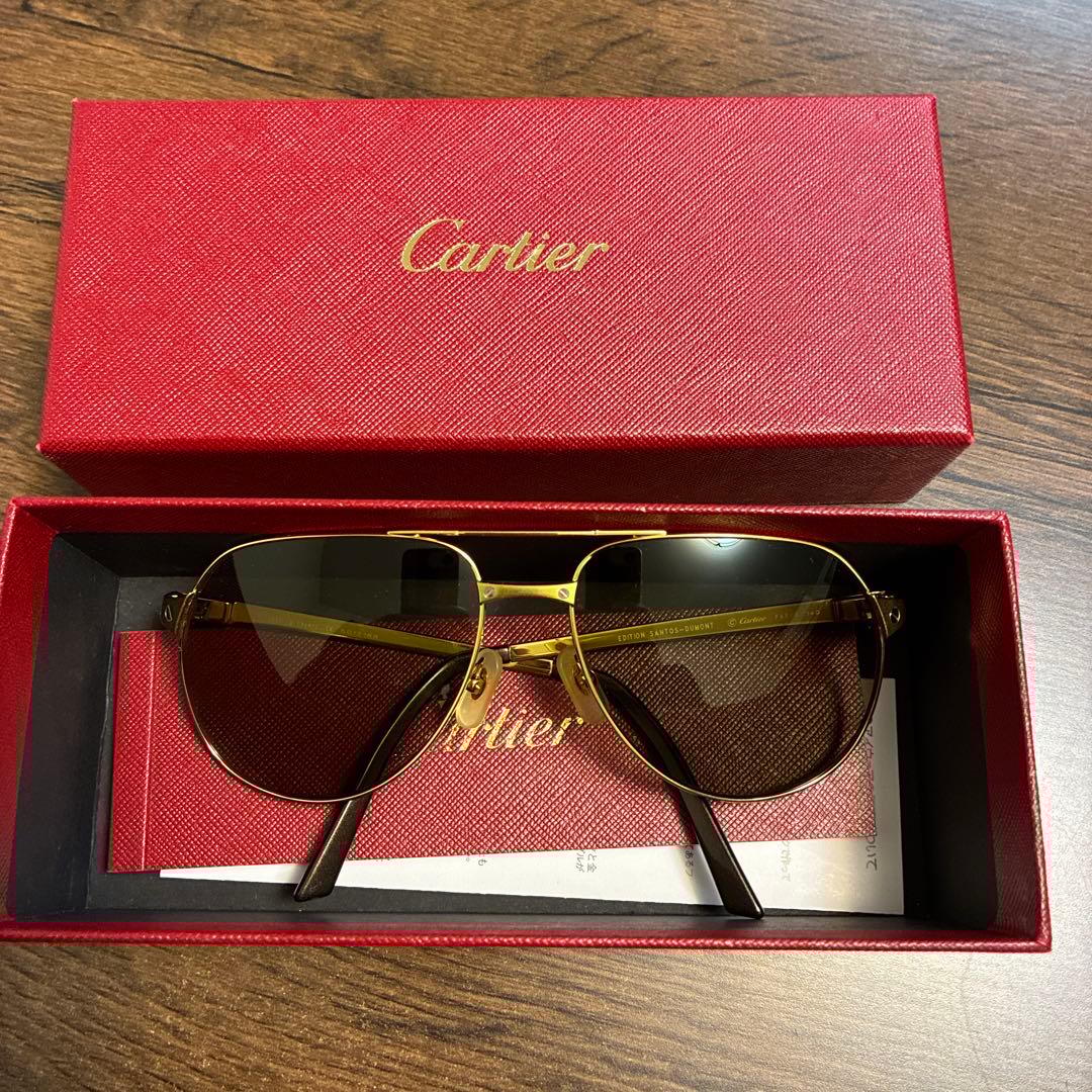 フランス製　カルティエ サントス デュモン サングラス