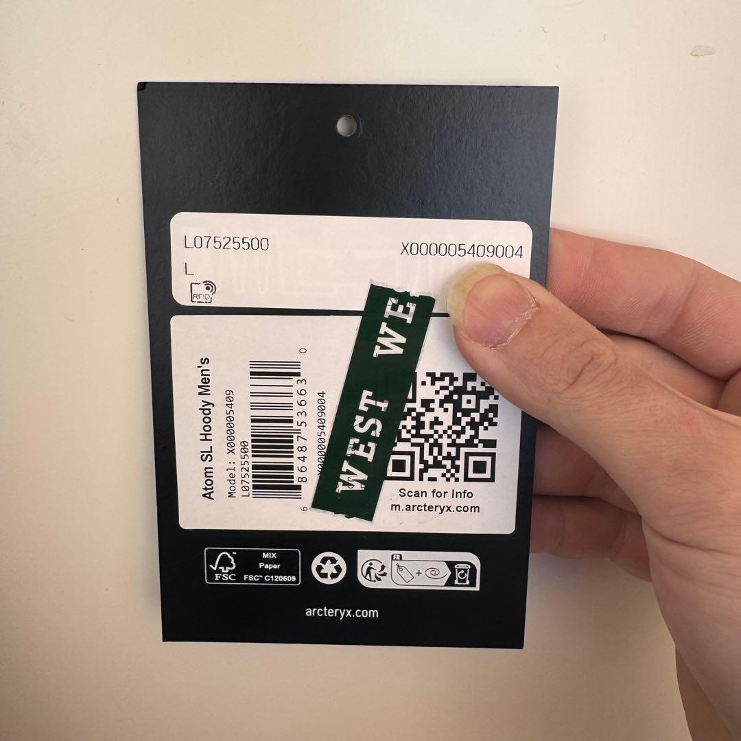 アークテリクス Atom SL Hoody
