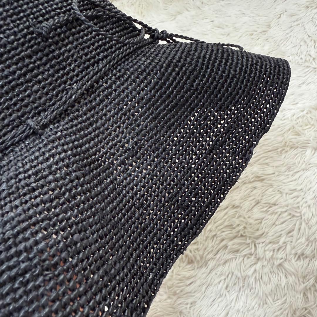 ヘレンカミンスキー VALENCE 10ラフィアハット黒 つば広 夏