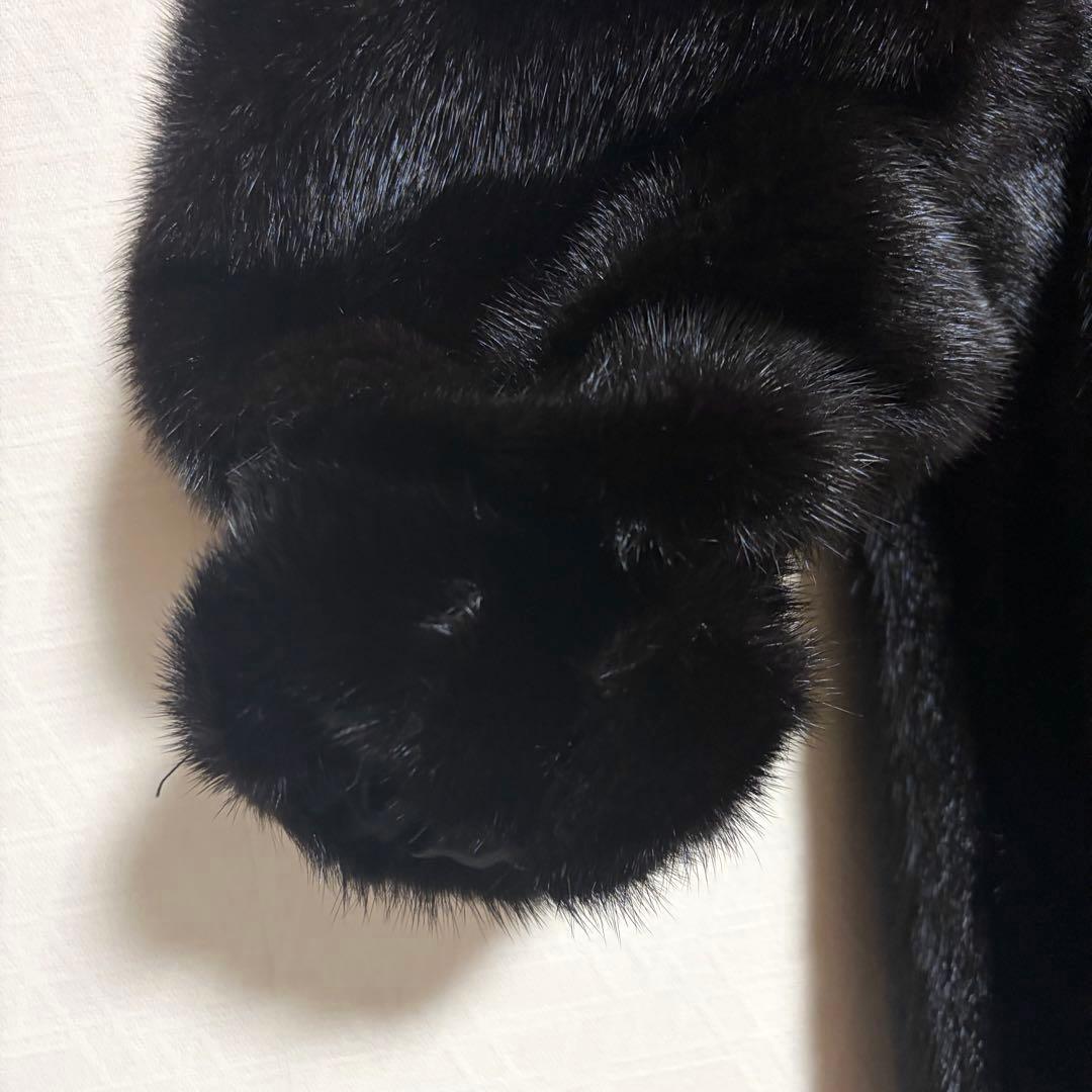 【SAGA・MINK】 リアルファーコート13号 ロングコート 金タグ