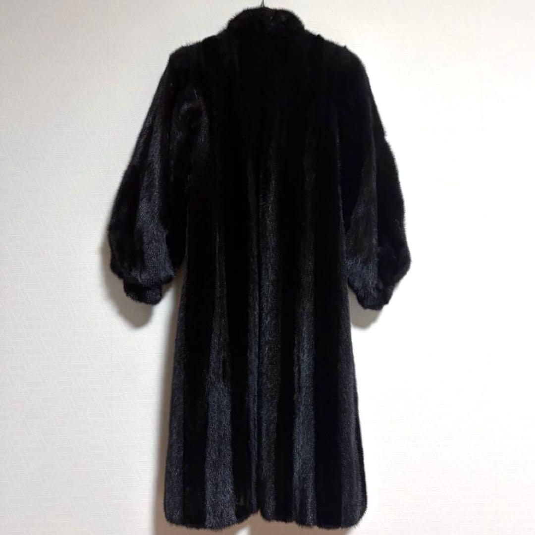 【SAGA・MINK】 リアルファーコート13号 ロングコート 金タグ