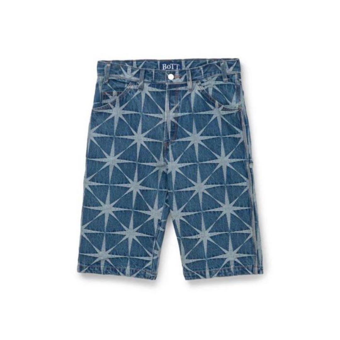 パンツ BOTT Sparkle Jacquard Denim Shorts KEIJU
