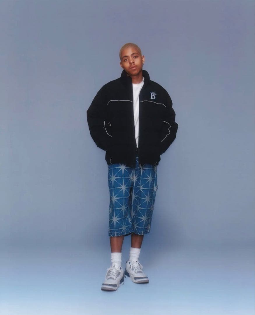 パンツ BOTT Sparkle Jacquard Denim Shorts KEIJU