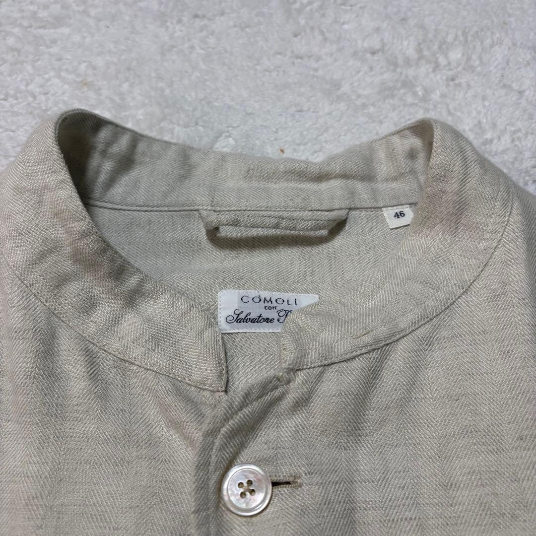 【美品】COMOLI☆シャツジャケット☆46☆アイボリー
