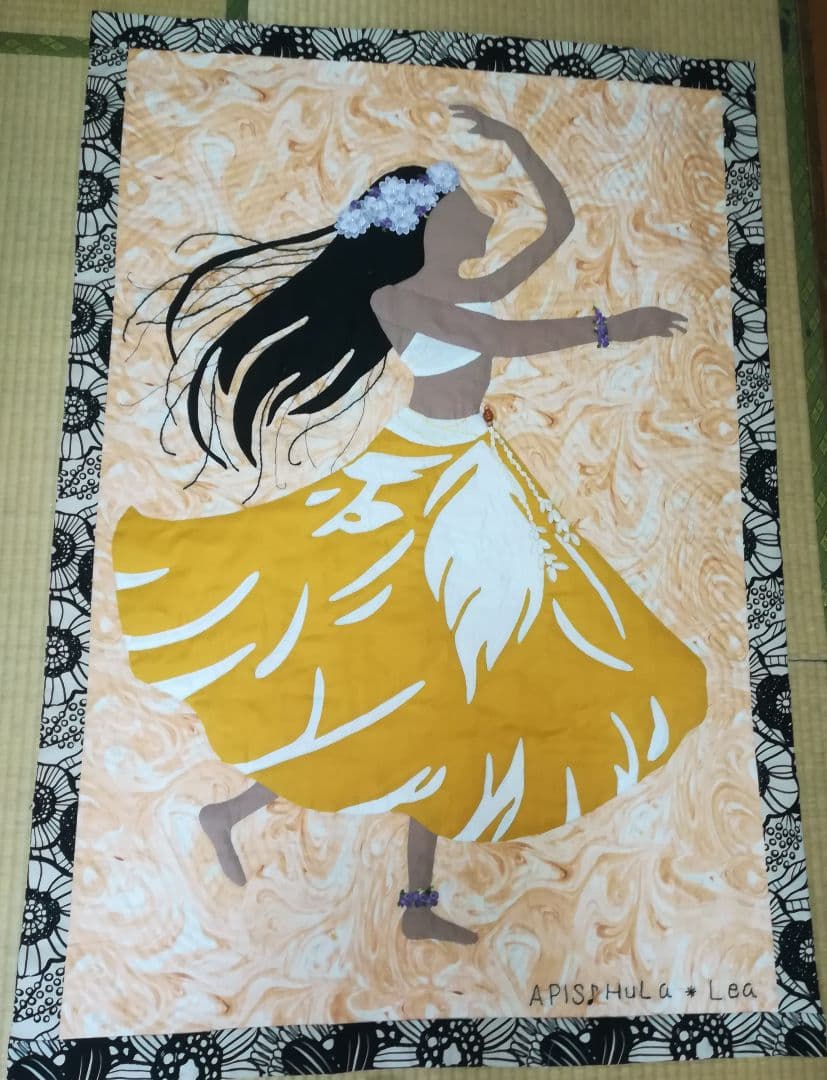 ハワイアンキルトタペストリー