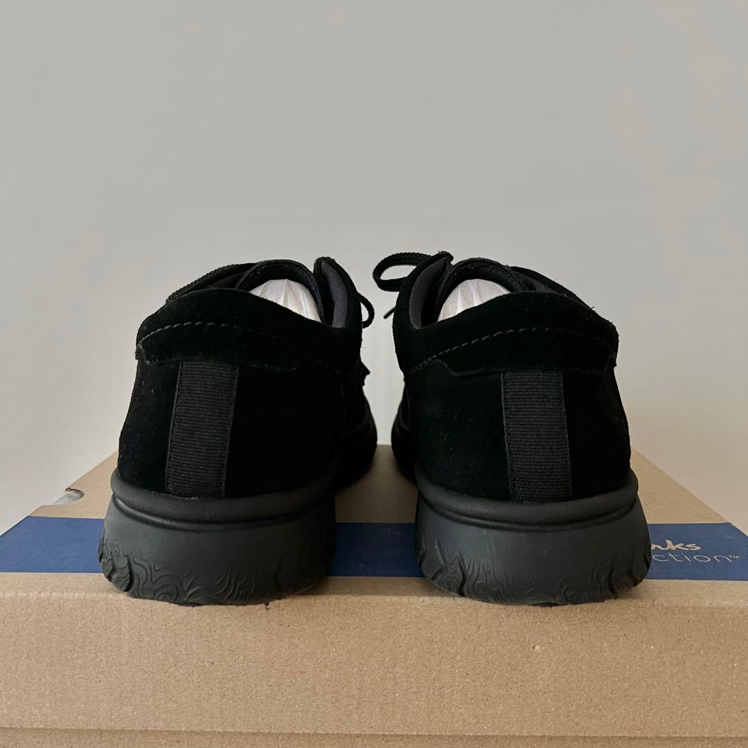 靴 Clarks RelaxLite Low Black Suede UK8 1/2