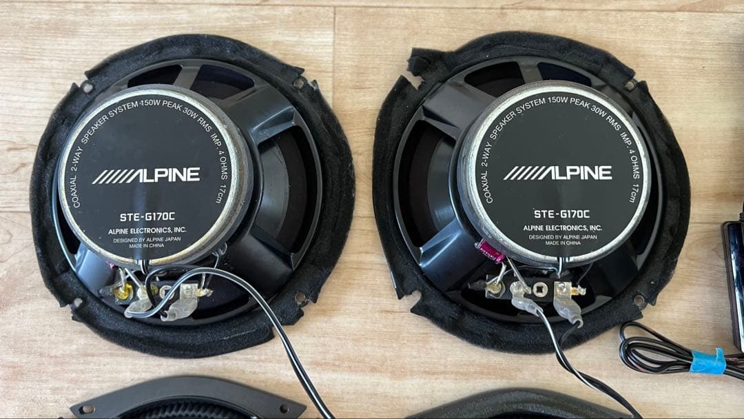 ALPINE DDL-RT17S STE-G170C スピーカー 4個セット
