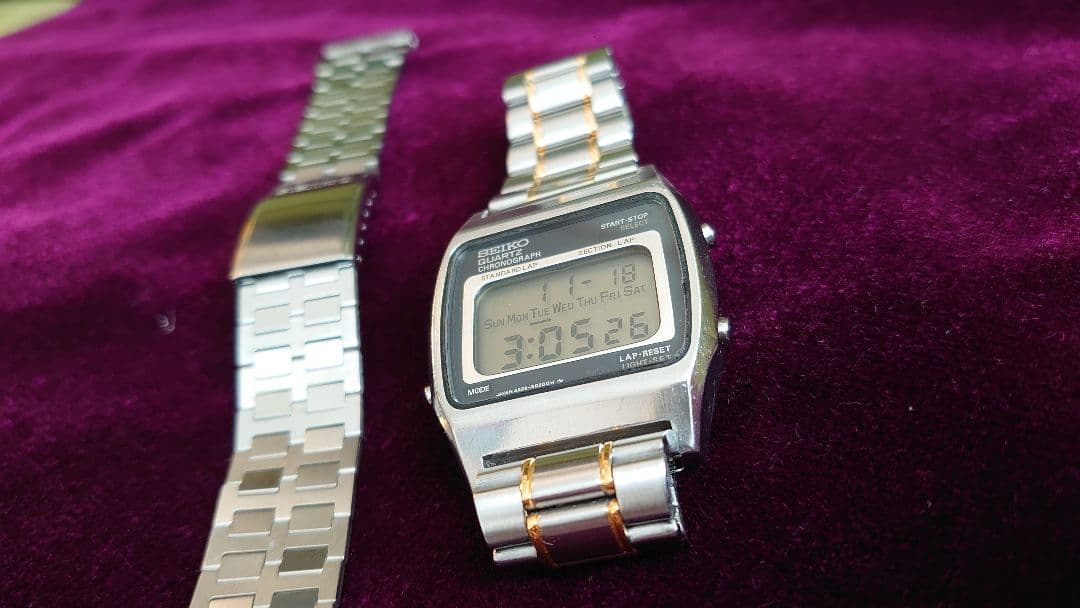 稼動品 SEIKO セイコー A229-5010 デジタル 腕時計　レトロ当時物