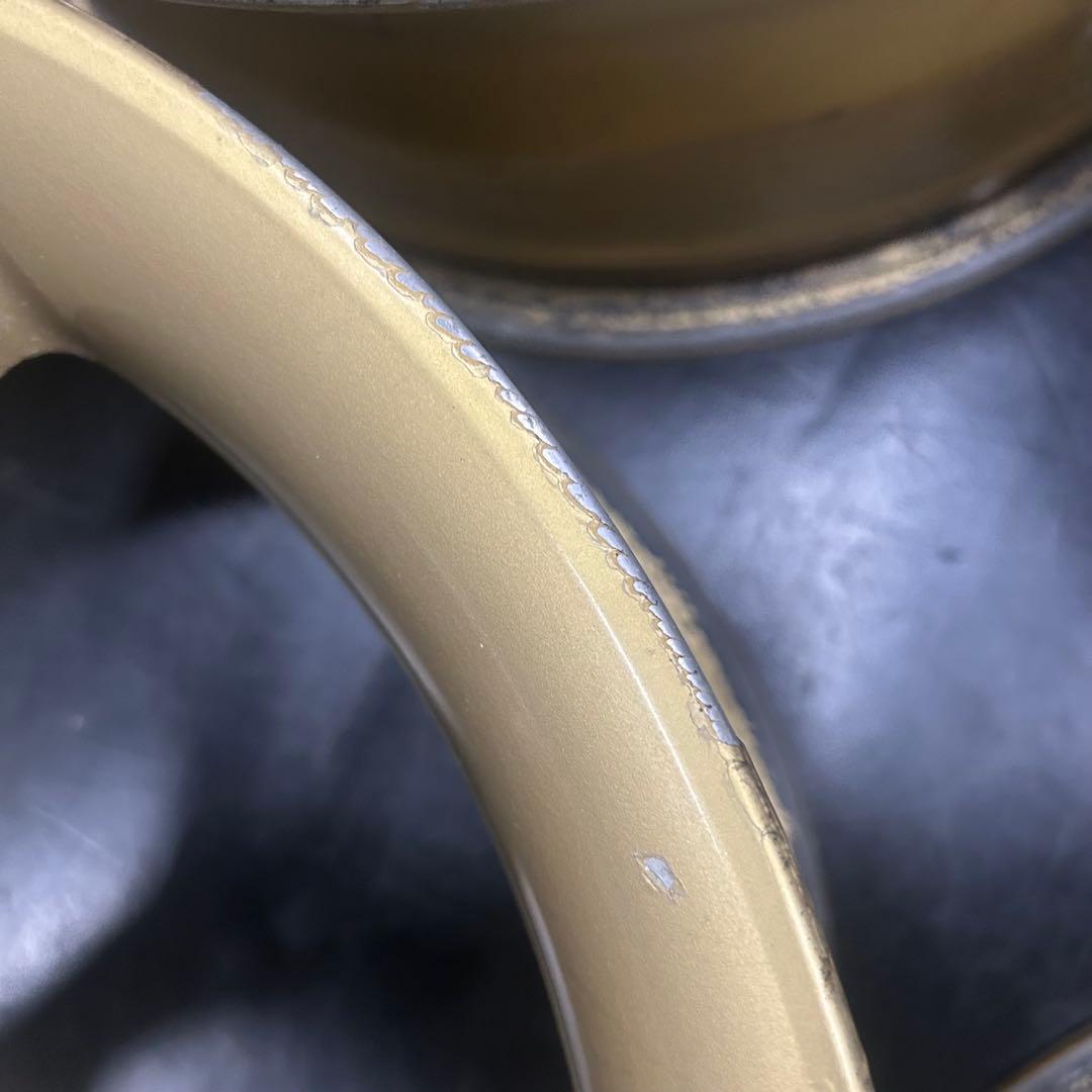 中古アルミ16X7.0スピードライン　ゴールド　インプレッサ、レガシー等