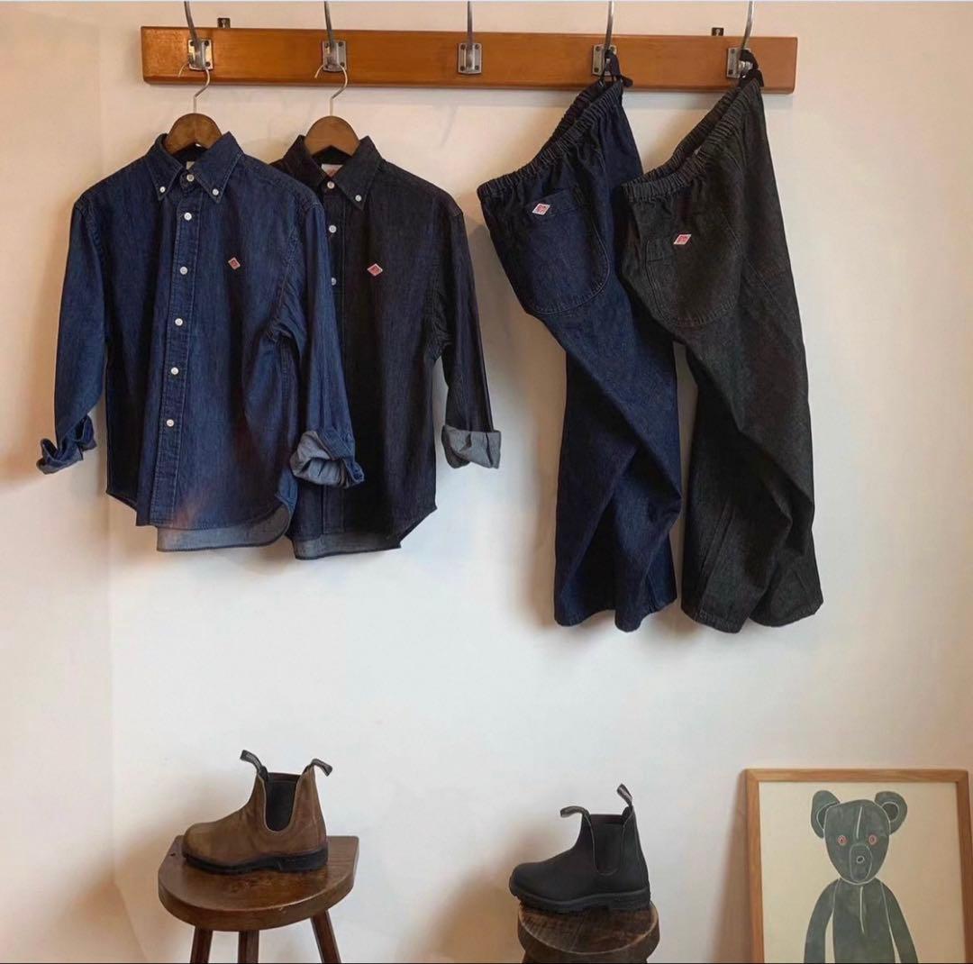 【新品未使用】DANTON/ダントン デニムダンガリー ボタンダウンシャツ 36