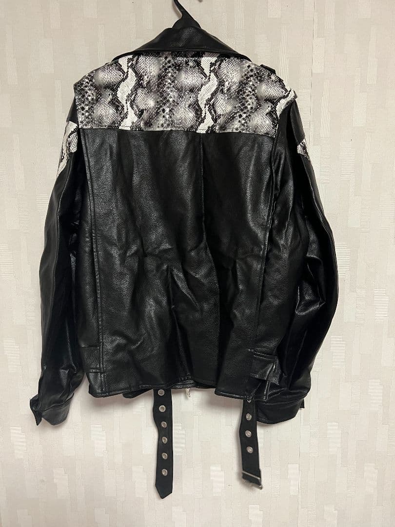 PINKSPINK　パイソン柄PUレザージャケット