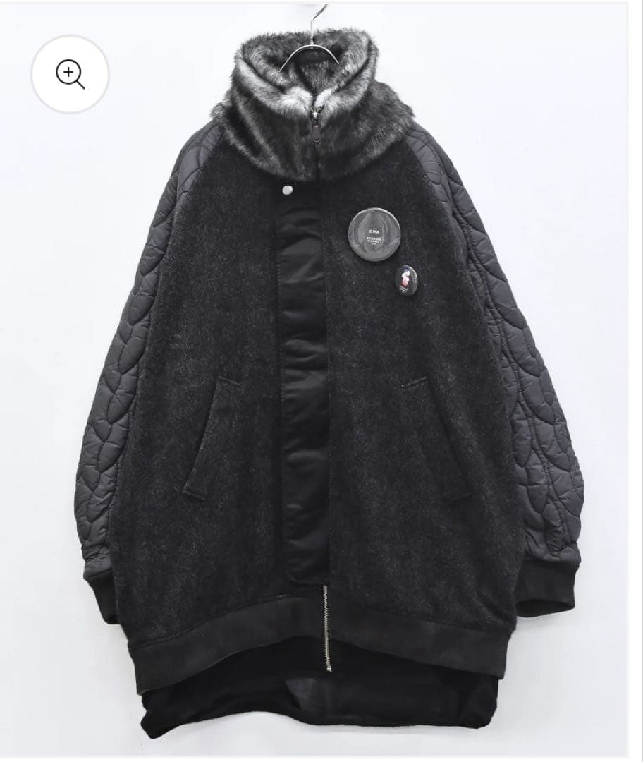 【新品未使用】bedsidedrama 今季ブルゾン 黒 サイズ2