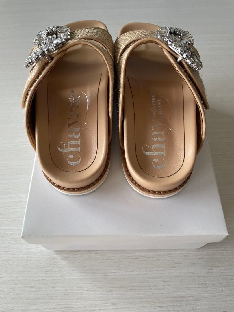 まる　chay collection by DIANA サンダル　ベージュ