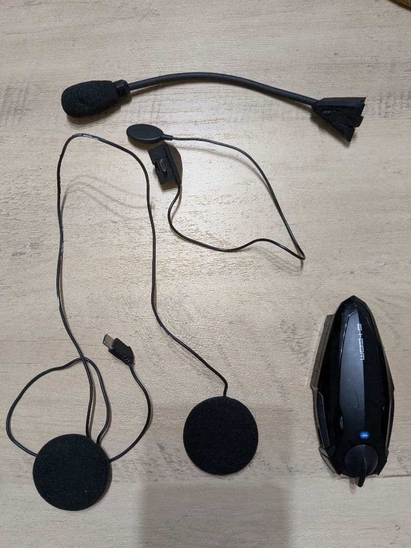 B+COM ビーコム SB6X 本体、マイク２種、スピーカー、ベースプレート