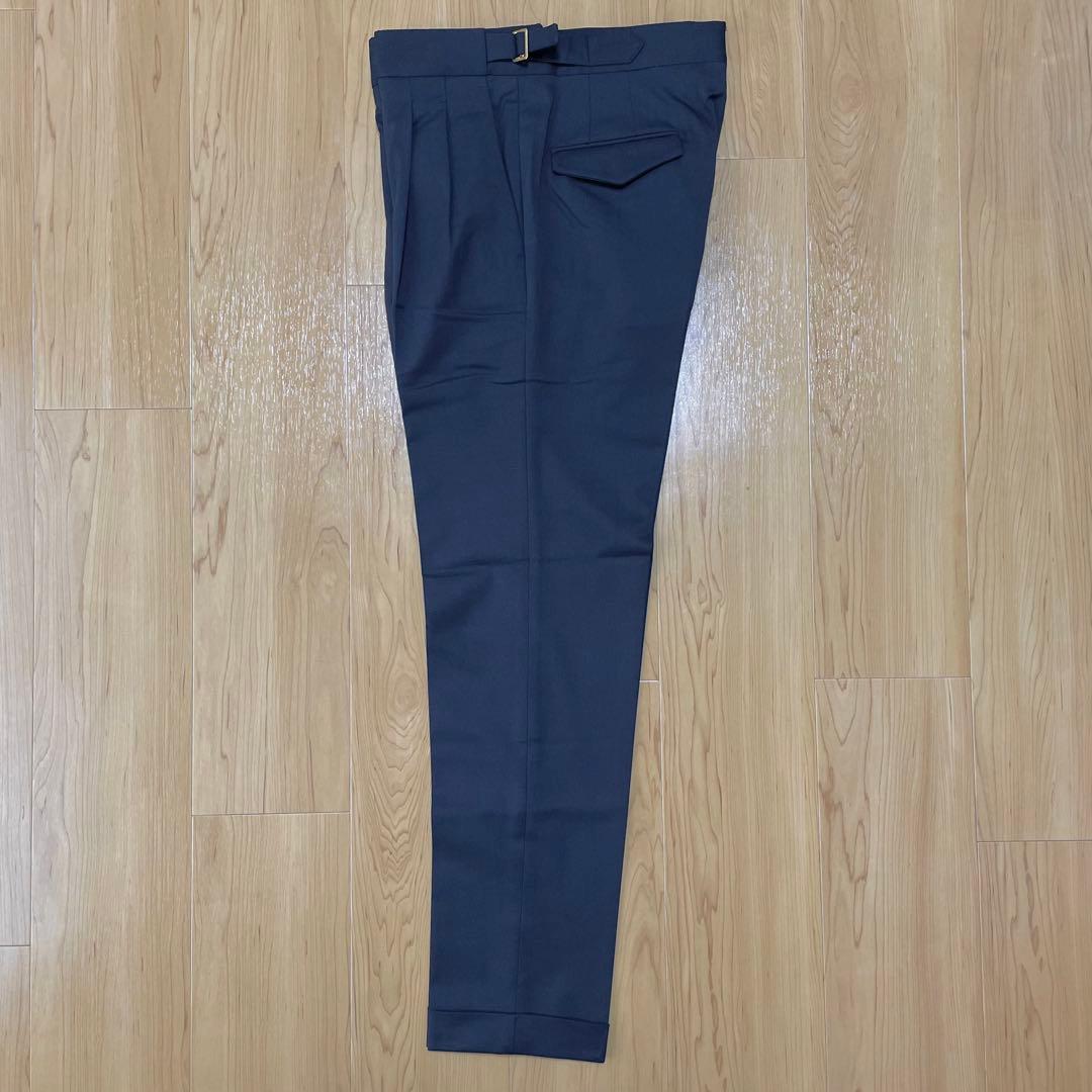 BRIGLIA 1949 ネイビー スラックス