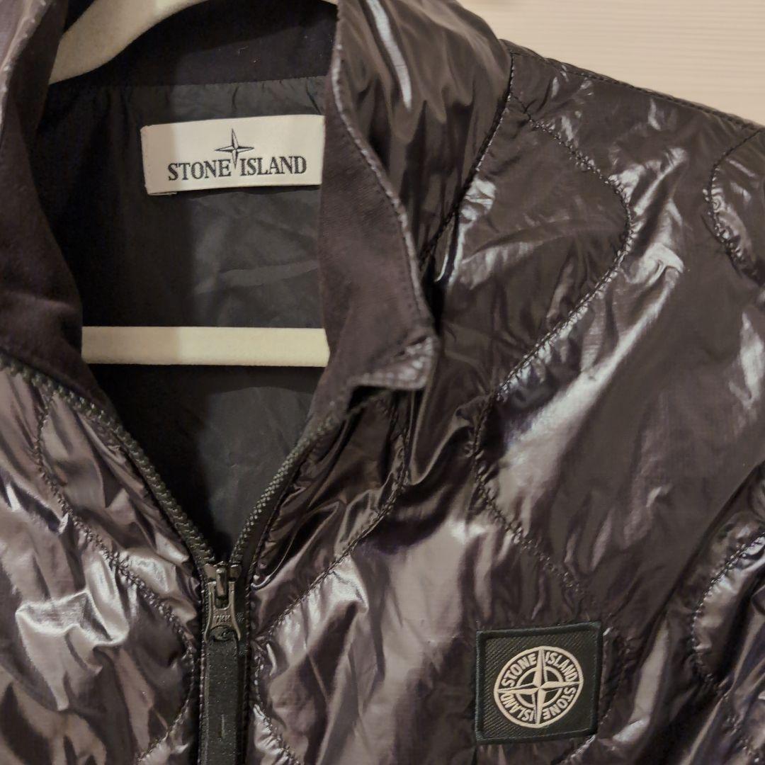 ストーンアイランド 黒 ナイロン ベスト