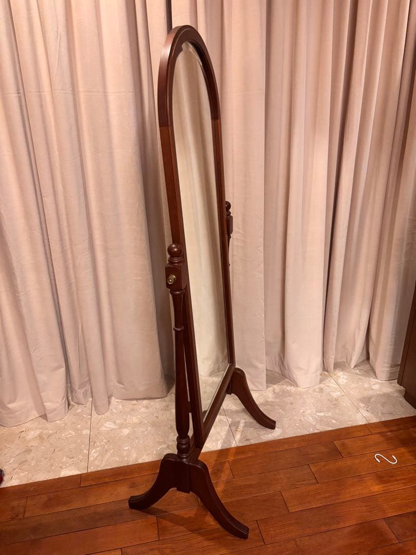 maruni家具　マルニ　スタンドミラー　アンティーク調