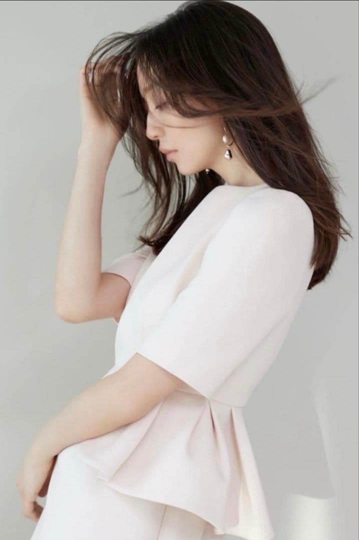 セルフォード♡ペプラムワンピース♡暗めのネイビー♡34