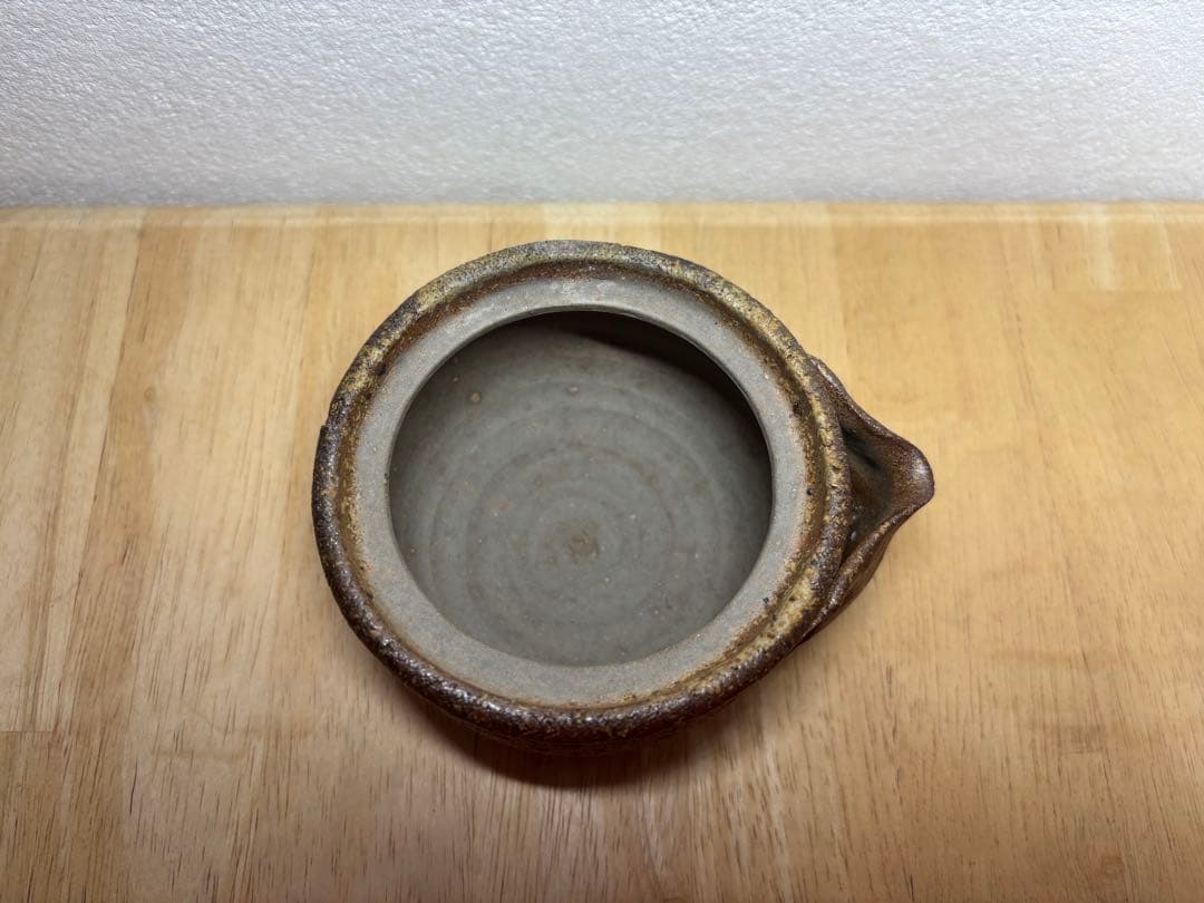 56.備前焼 宝瓶 登り窯 白梅 はくばい 梅 手びねり 急須