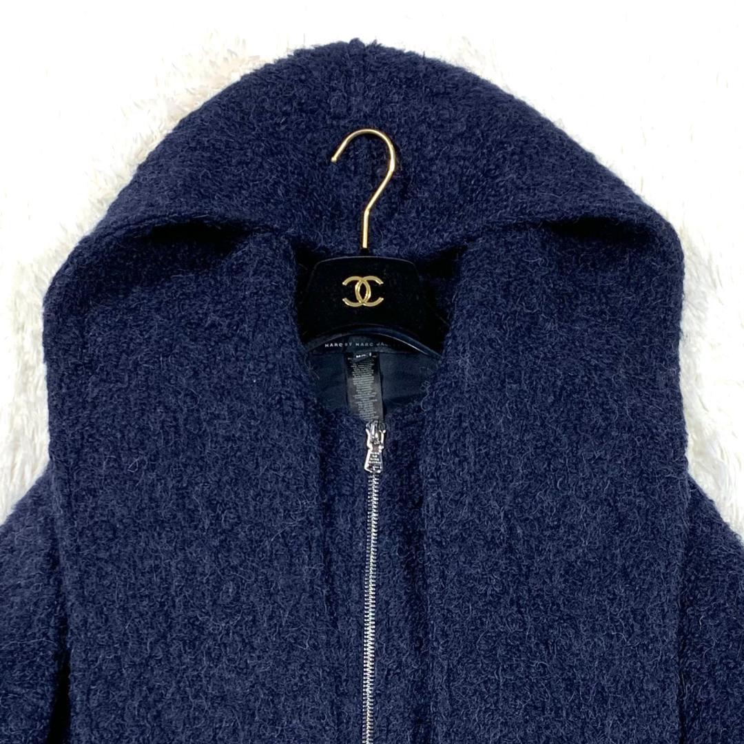 美品✨Marc Jacobs フードマフラーシャギージャケット　M/L(L相当)