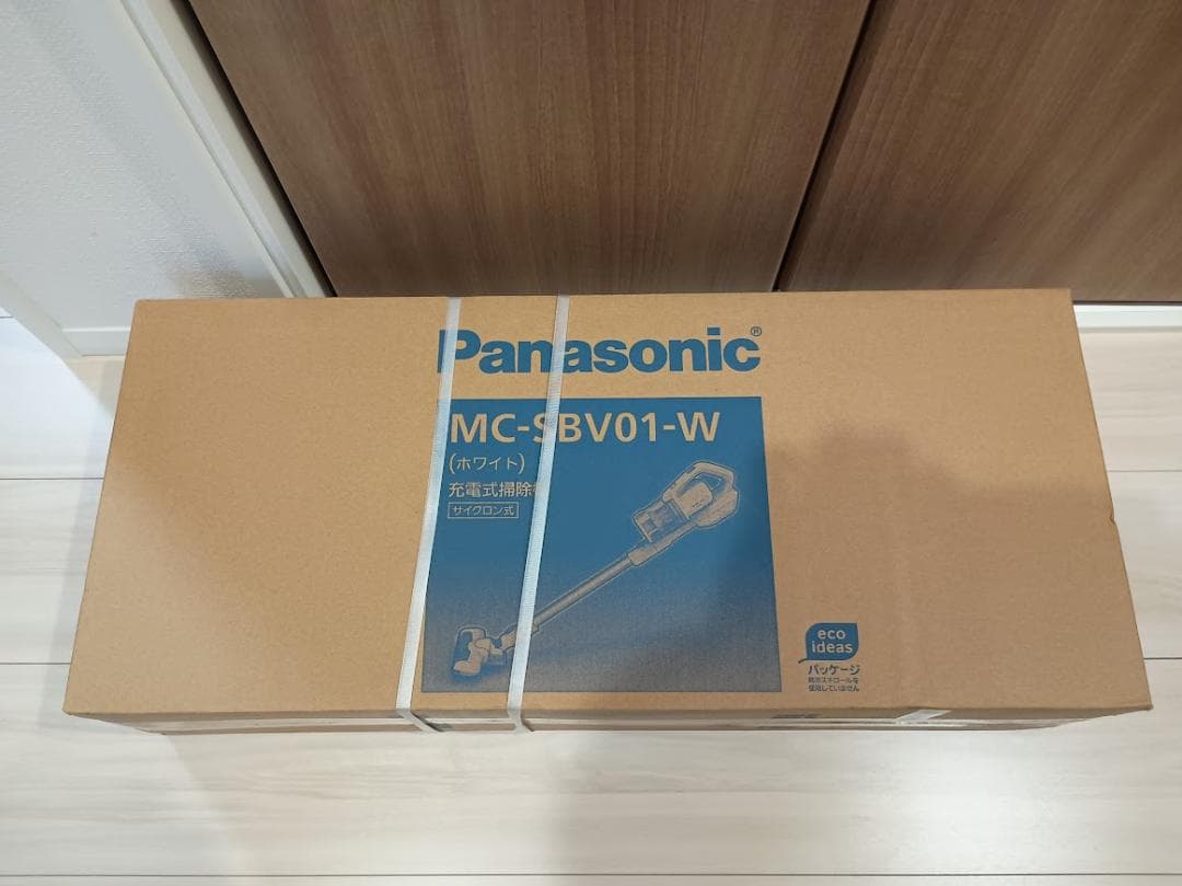 新品 パナソニック 充電式スティック型掃除機 ホワイト MC-SBV01-W