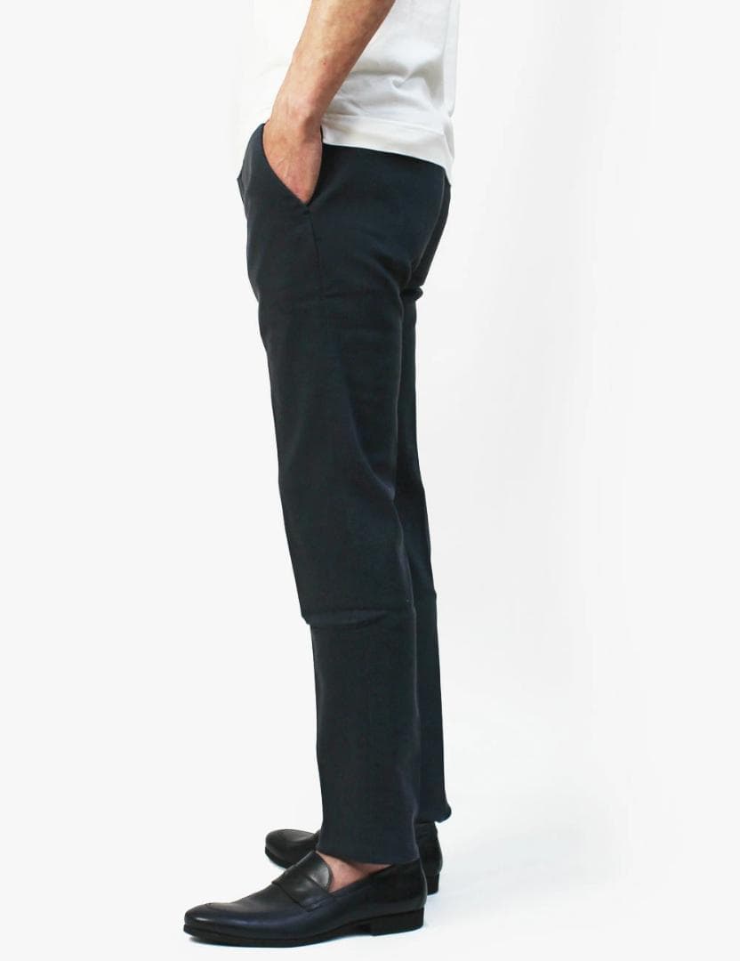 美品 定価4.4万 PT01 コットン ドレスチノ スラックス ネイビー 48