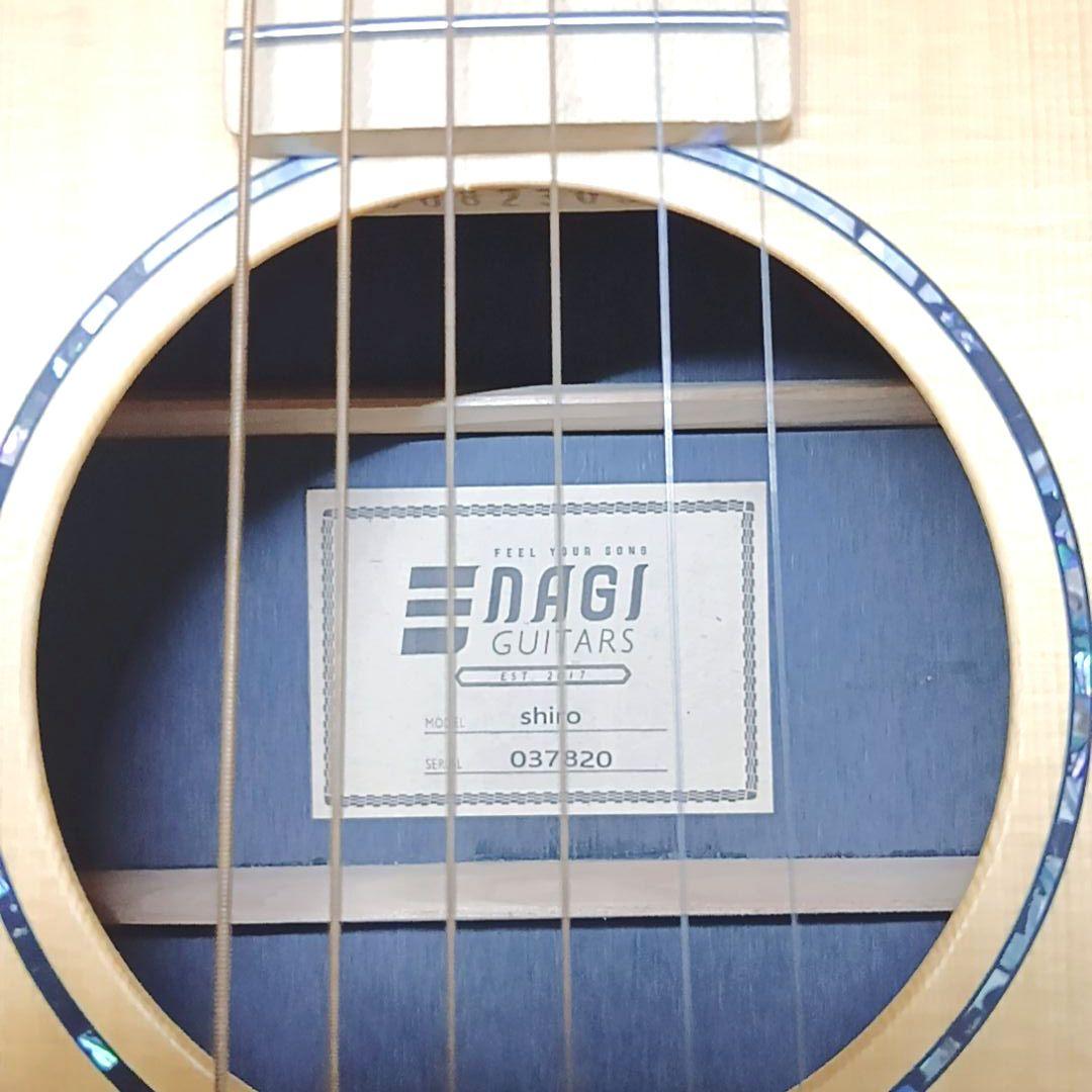 美品 NAGI GUITARS shiro アコースティックギター ソフトケース