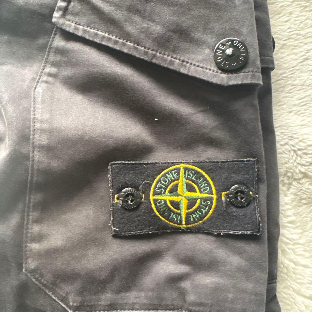STONE  ブラックカーゴパンツ W 28