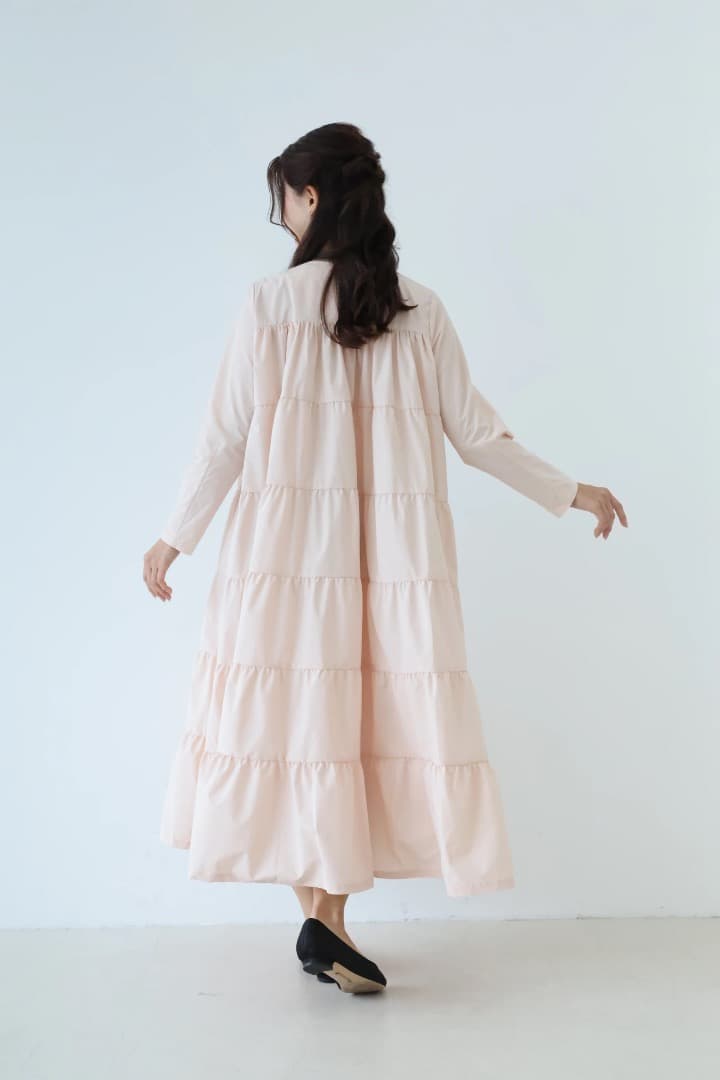 bitnabi 新品 ブロッサムワンピース ピンク 授乳服 ティアードドレス