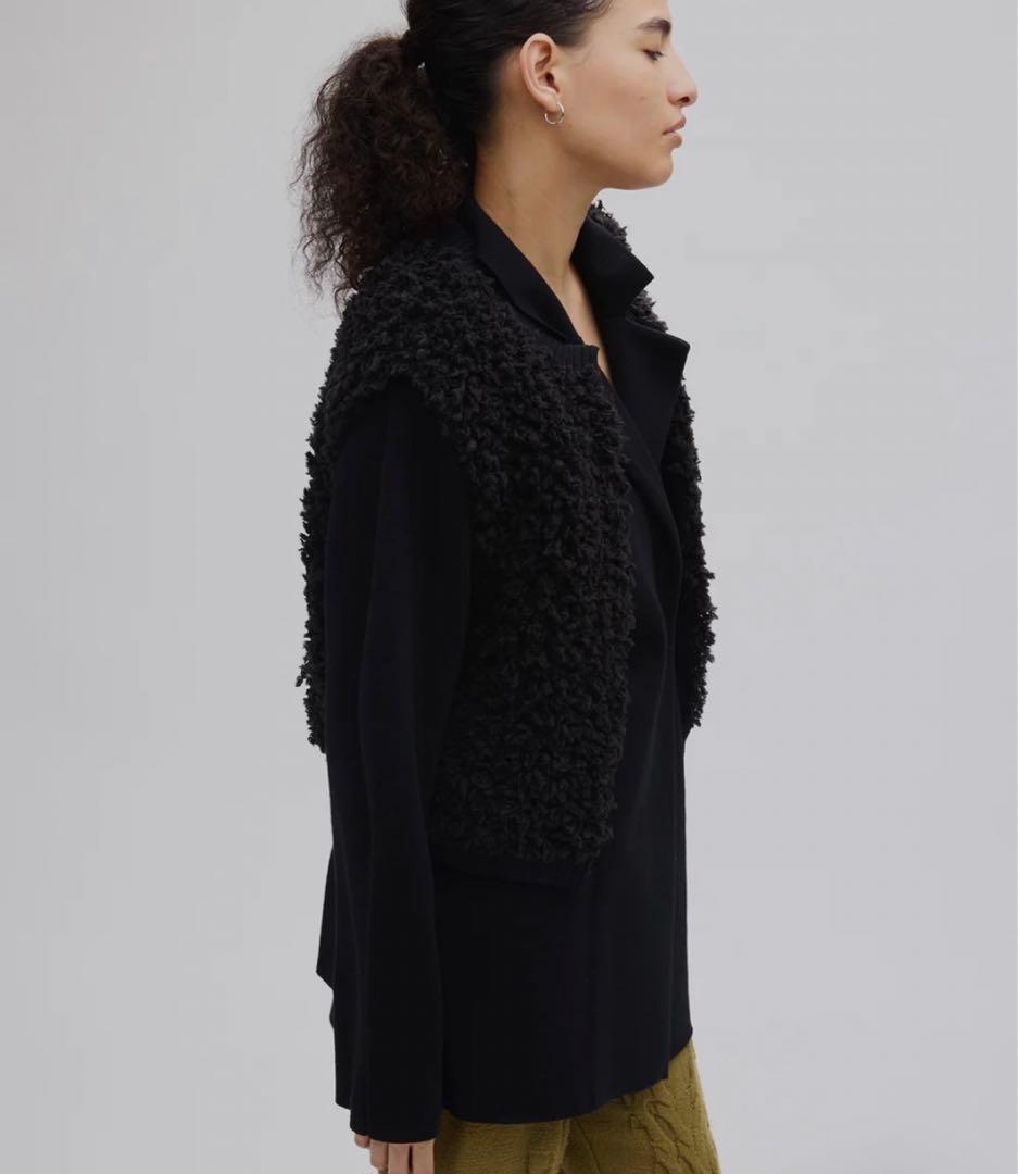 AMERI UND COMPACT BOA KNIT VESTブラックF新品
