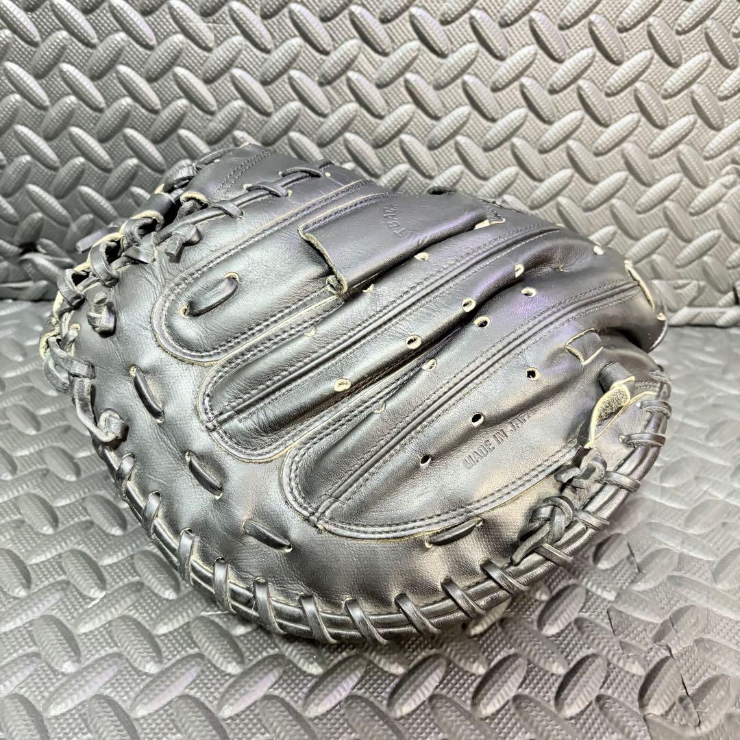 【旧ロゴ 希少】ZETT 硬式キャッチャーミット ブラック