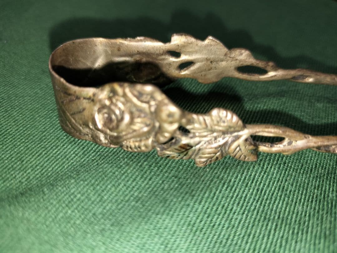 シルバー　アンティーク　シュガートング　銀　ドイツ