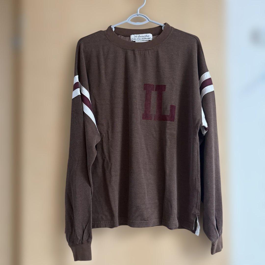 美品　REMI RELIEF FOOTBALL LONGSLEEVE Tブラウン
