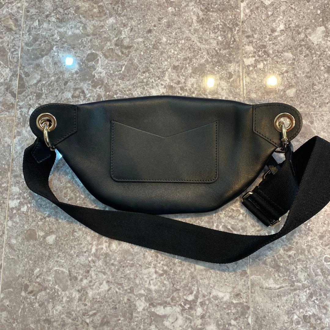 JIMMY CHOO ブラックレザー ボディバッグ　美品