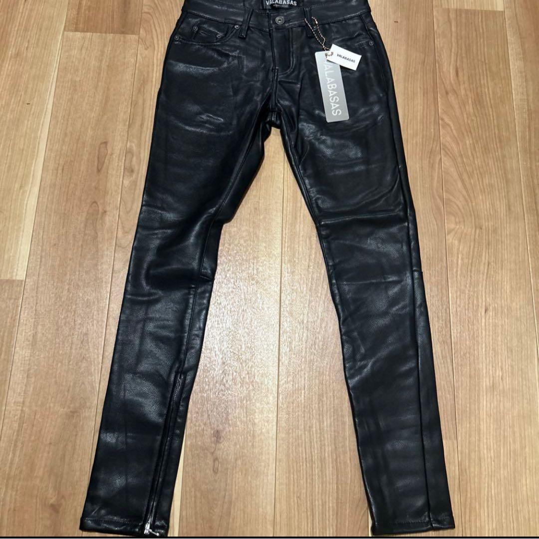 VALABASAS【新品未使用】スキニーチャックレザーパンツ (umiさん専用)