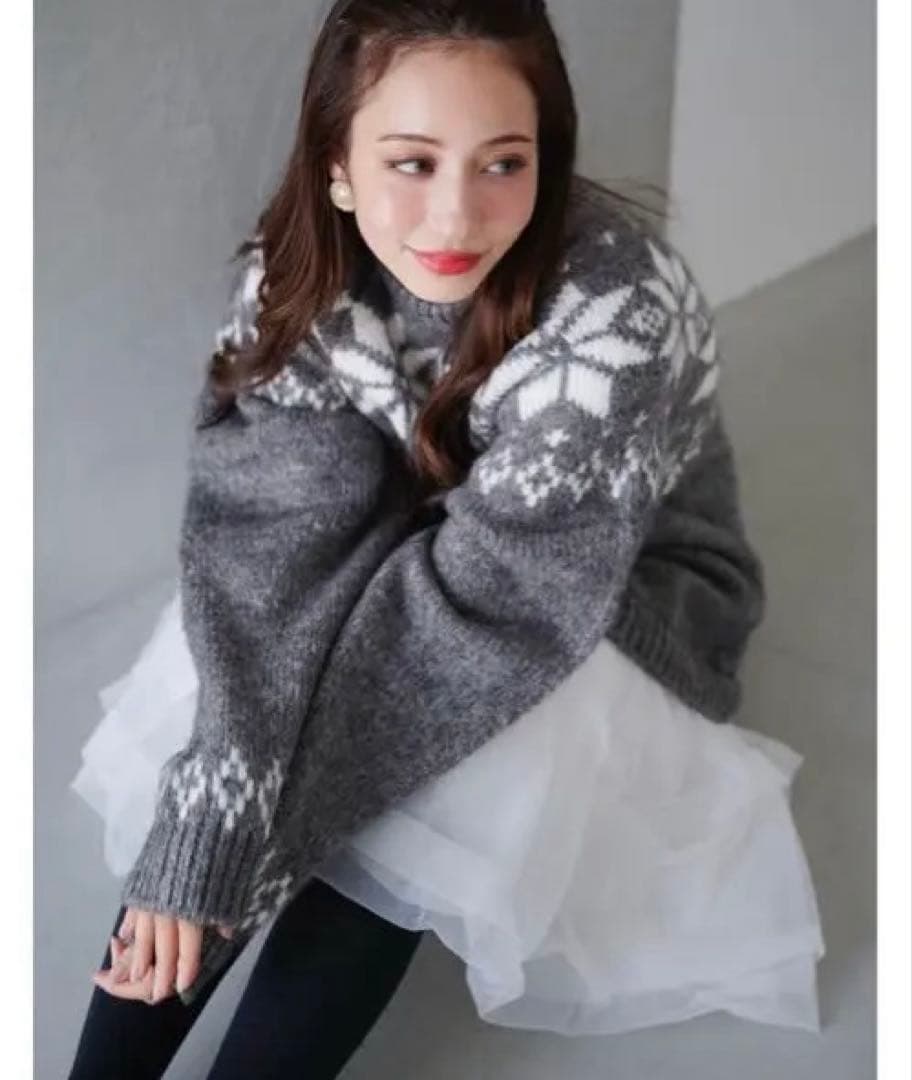 ノルディックニットワンピース