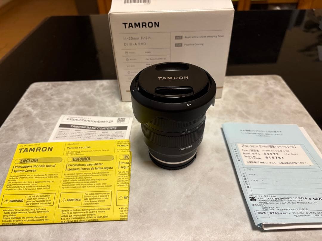 超美品 TAMRON 11-20mm F/2.8 Di III-A RXD