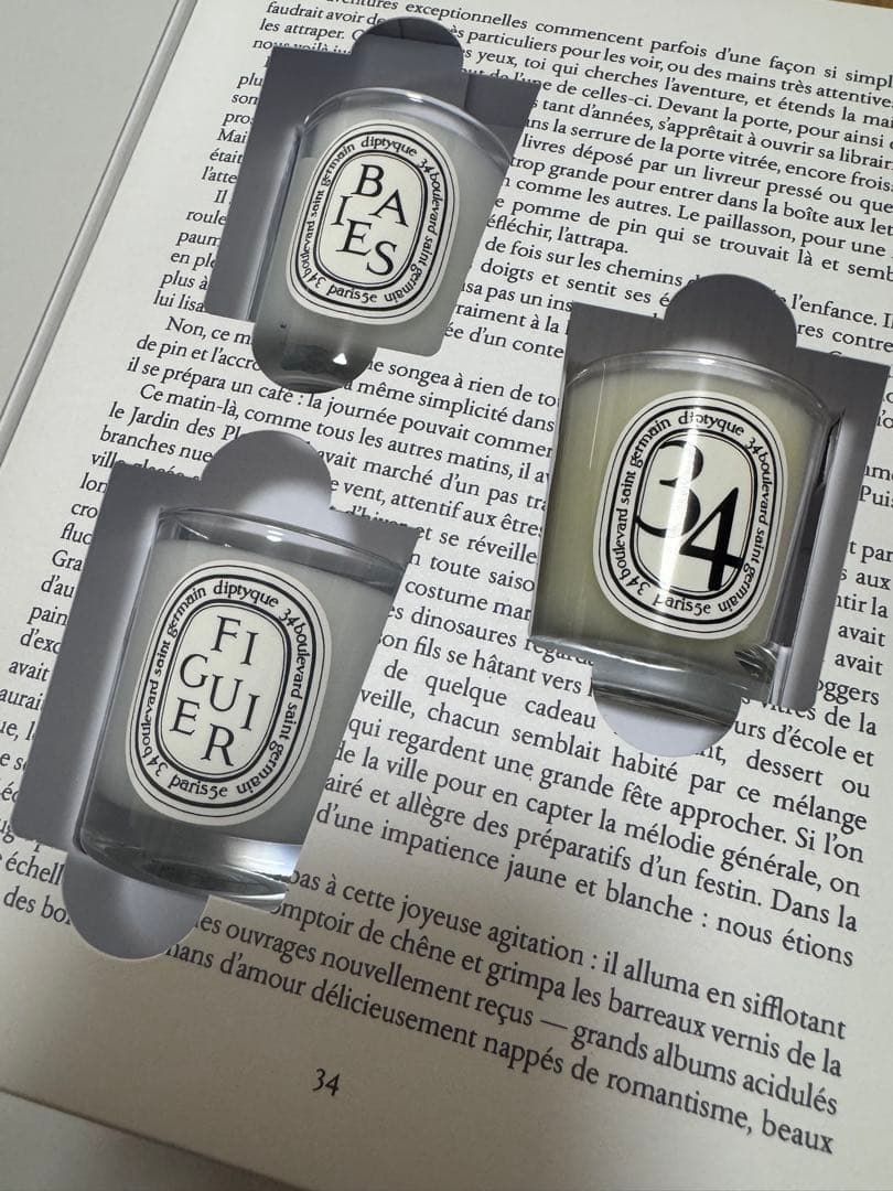 diptyque サプライズブック ミニキャンドルセット クリスマスコフレ