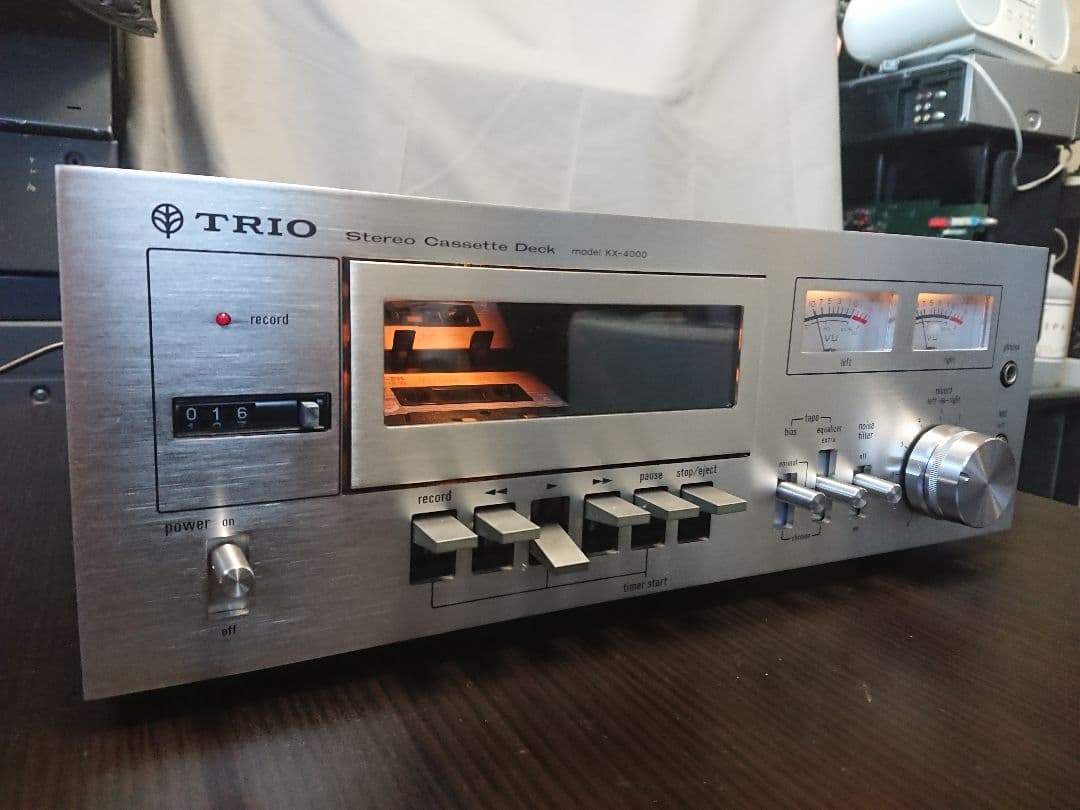 美品メンテナンス整備済TRIO製ビンテージステレオカセットデッキKX-4000