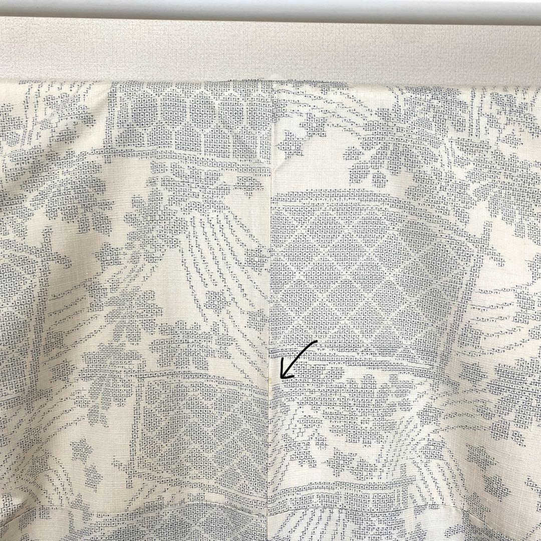 洗い張り単衣仕立て直しK1023 美品 逸品 上品 重要無形文化財 正絹 結城紬